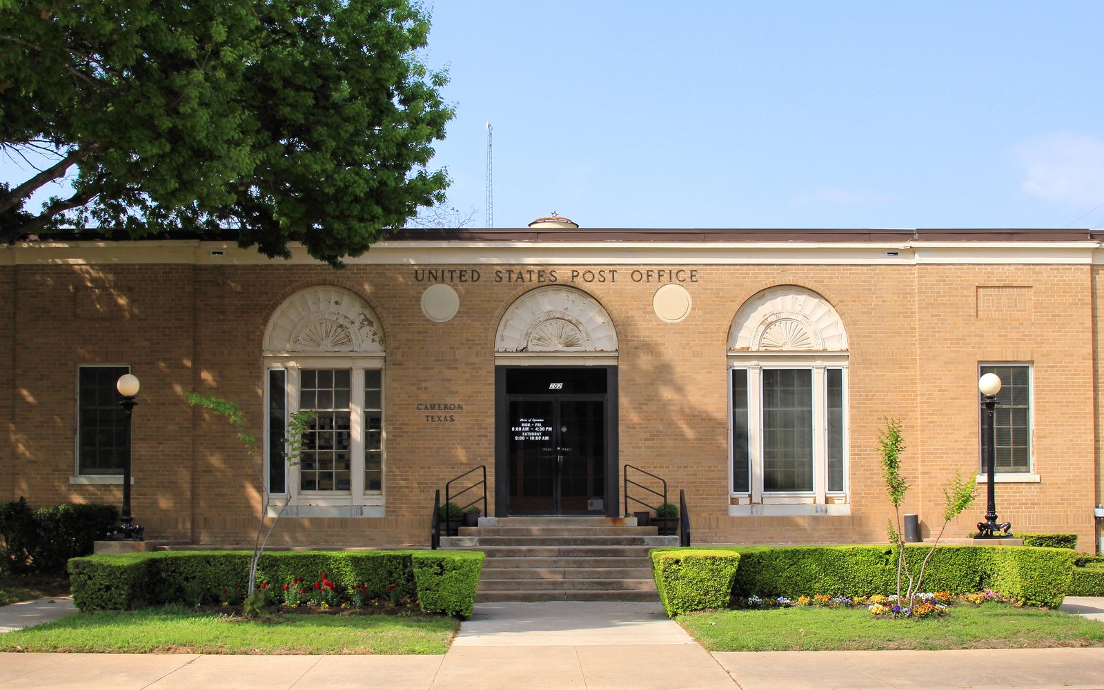The brick post office in Cameron