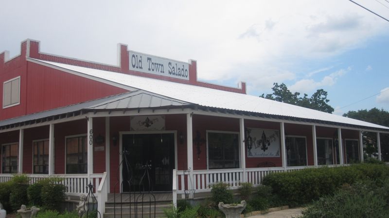 Old Town Salado shops with a long covered porch